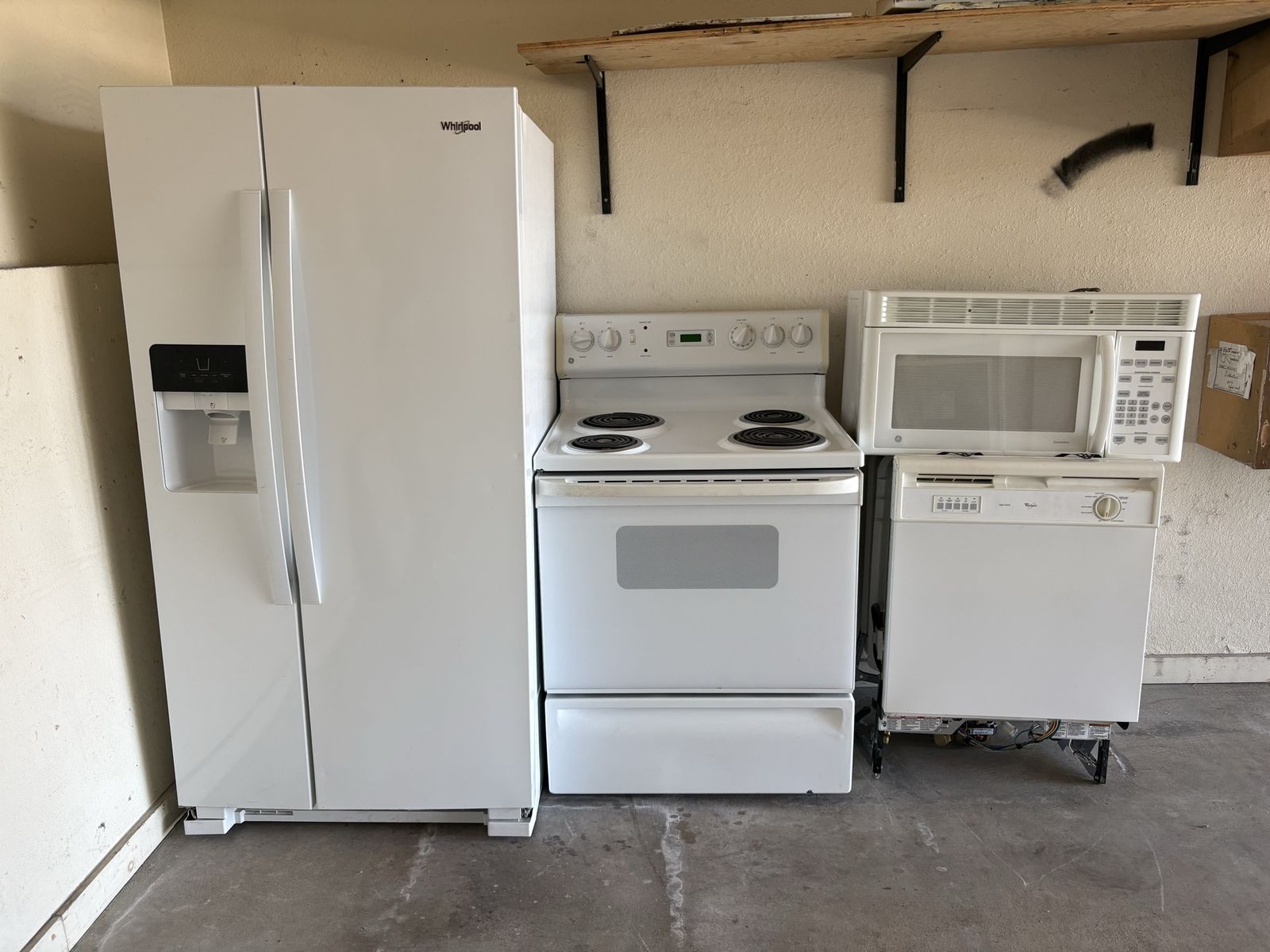 White Fridge and appliance package