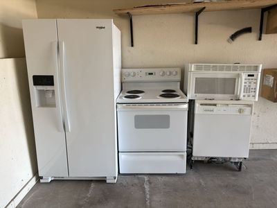 White Fridge and appliance package