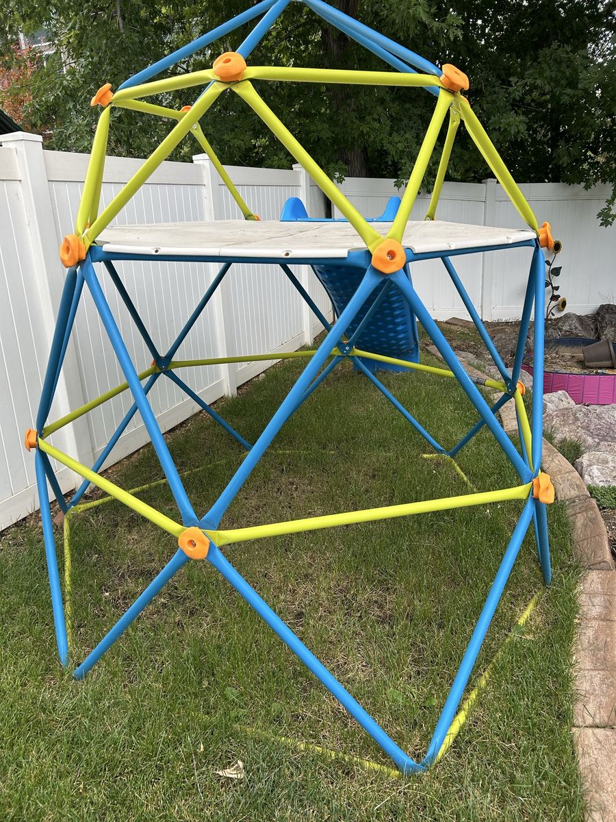 Like New! Lifetime Geometric Climbing Tower with Slide (Model 91155)