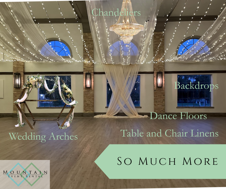 Wedding Rentals - Arches, draping, lights, dance floors, tents and more