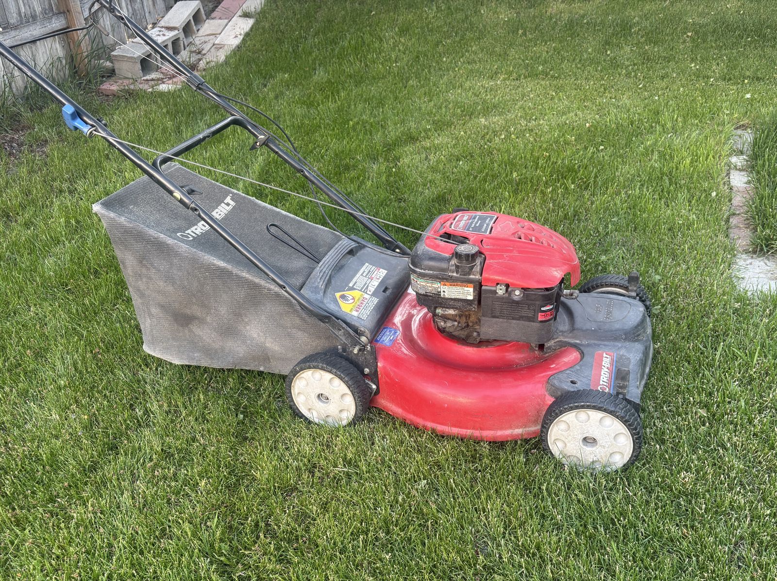 FREE delivery - WORKING 21" SELF-PROPELLED 6.5 HP Lawn Mower - ONE PULL START