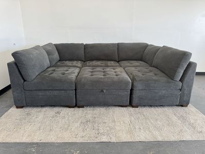 COSTCO TISDALE MODULAR SECTIONAL SOFA COUCH & OTTOMAN