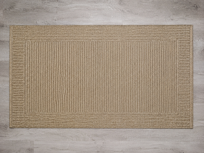 NEW Large Brown Indoor/Outdoor Door Mat – Rubber Back Entry Rug 30"x48"