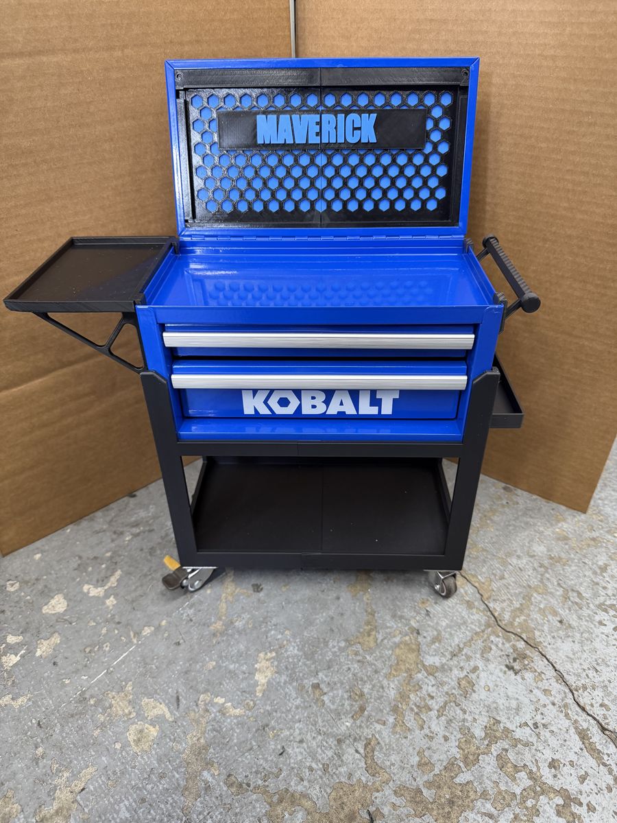 Custom Mini Tool Cart – 3D Printed Upgrades – Personalized Name