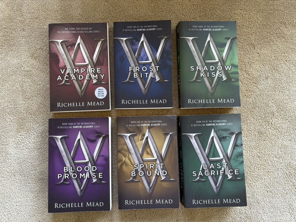 Vampire Academy Complete Series 1-6, by Richelle Mead (paperbacks)