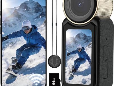 NEW 2.7K 64G Thumb Action Camera Mini Body Camera with Magnetic Lanyard for Hands-Free POV Vlogging Outdoor Sports