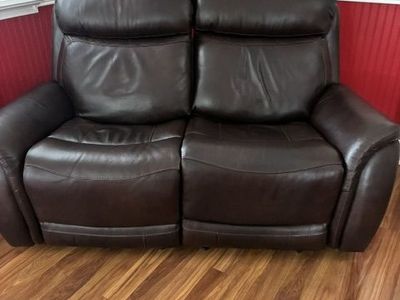 Leather love seats