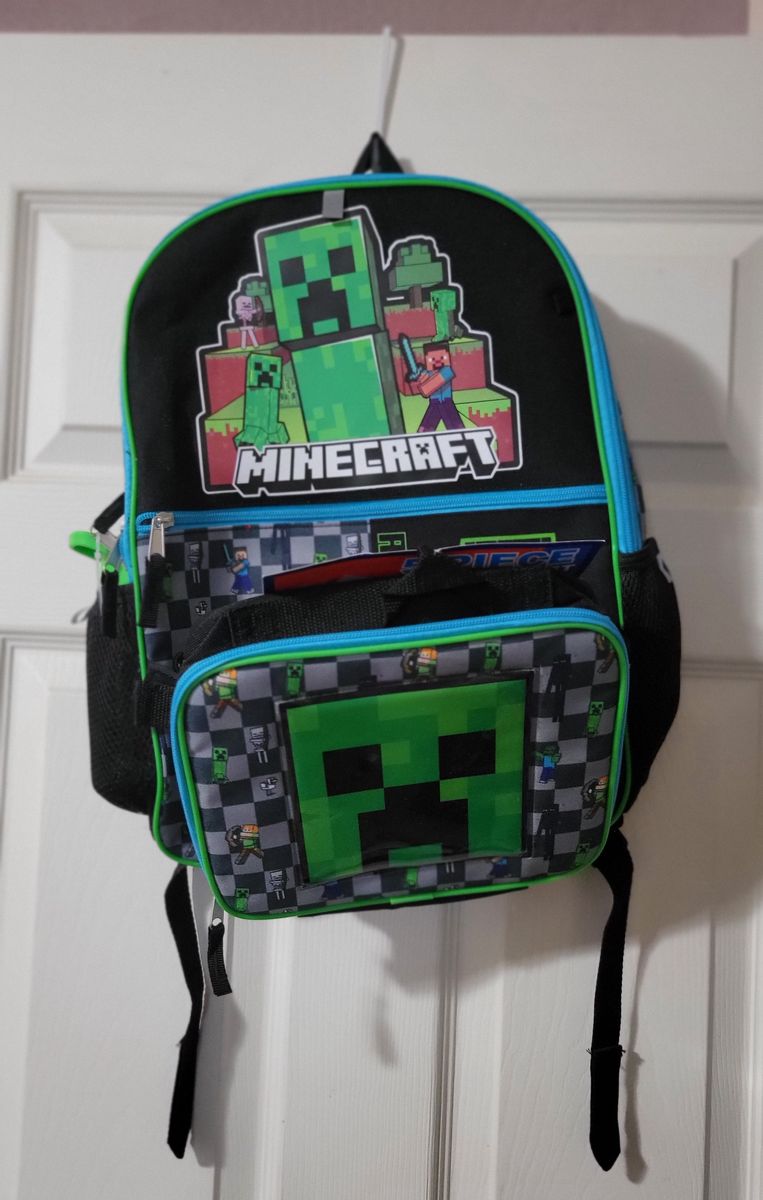 New 3 piece Minecraft backpack set for sale