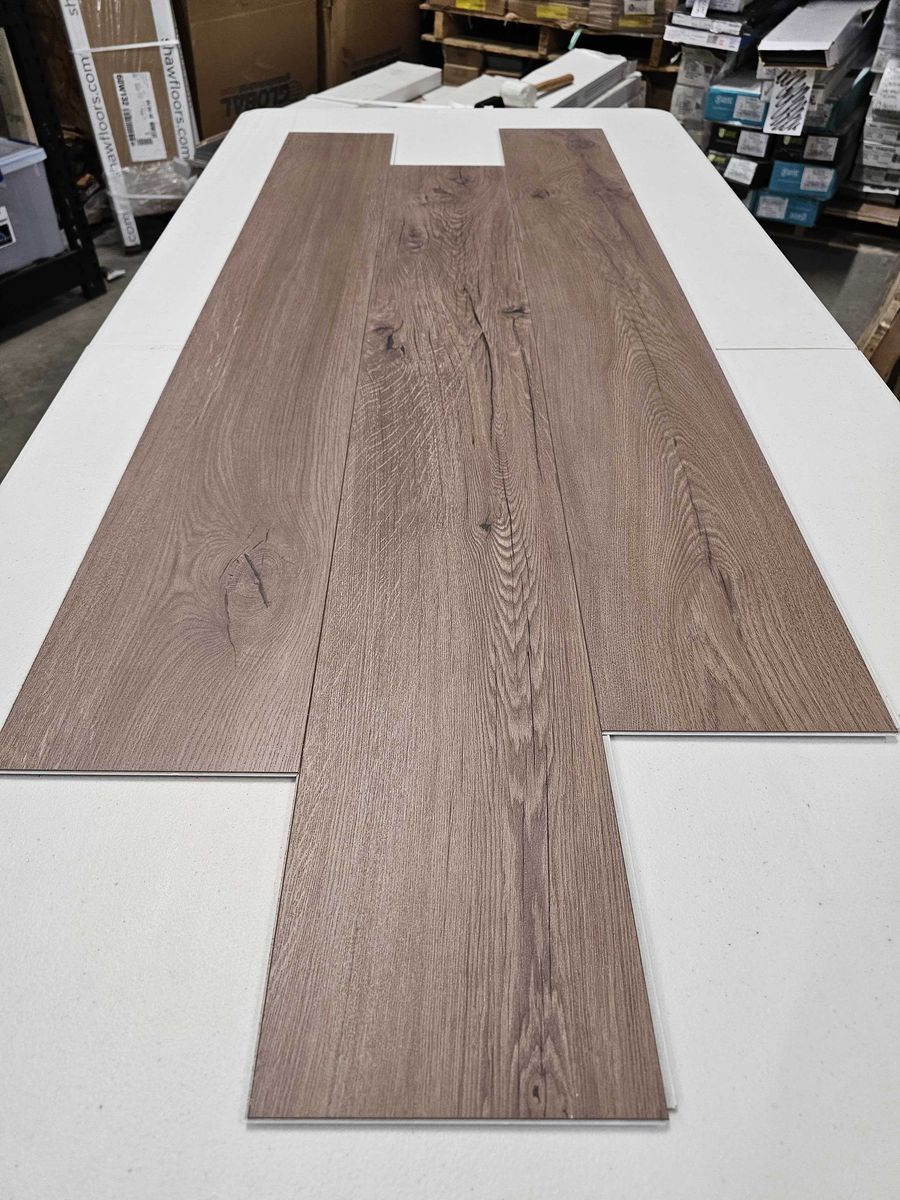 Brown LVP/LVT extra flooring - 166.2 Sqft