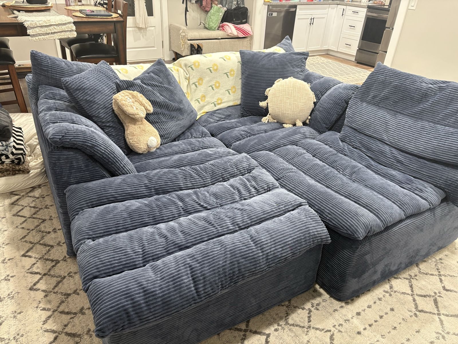 Blue Cloud Couch 