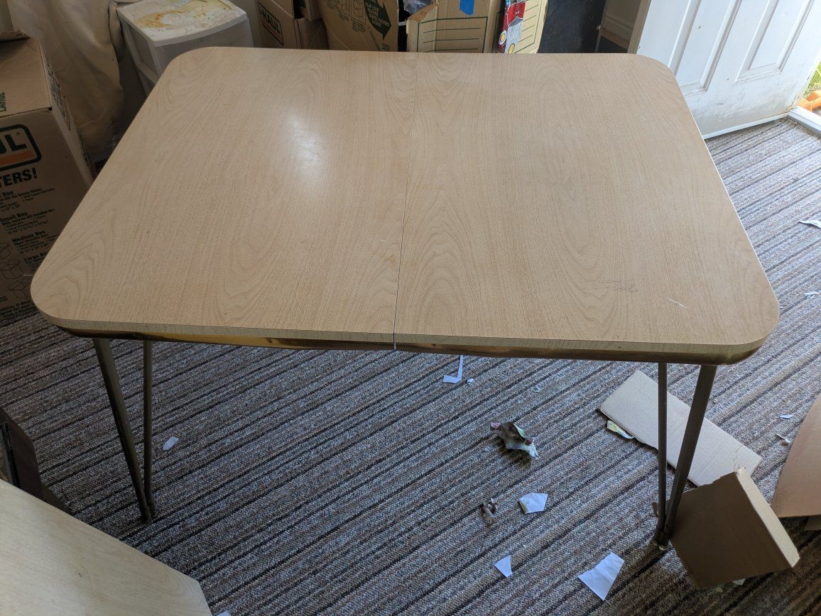 Vintage 70s Formica Dinner Table