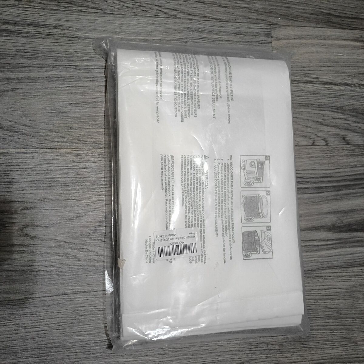 4 gallon industrial vacuum bags (8 of)