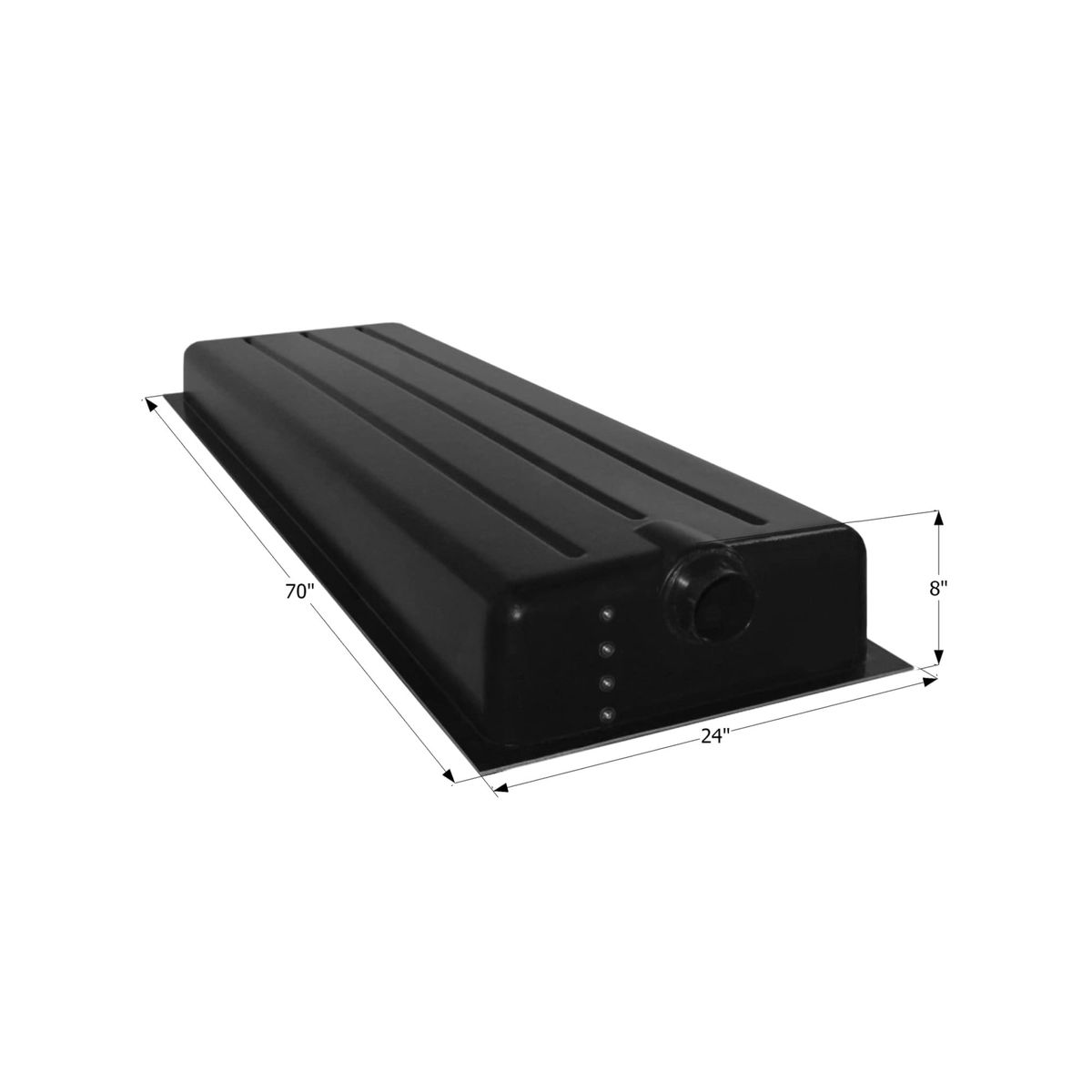 Icon RV Trailer 39 Gallon Waste Water Holding Tank Center End Drain w/ Sensors