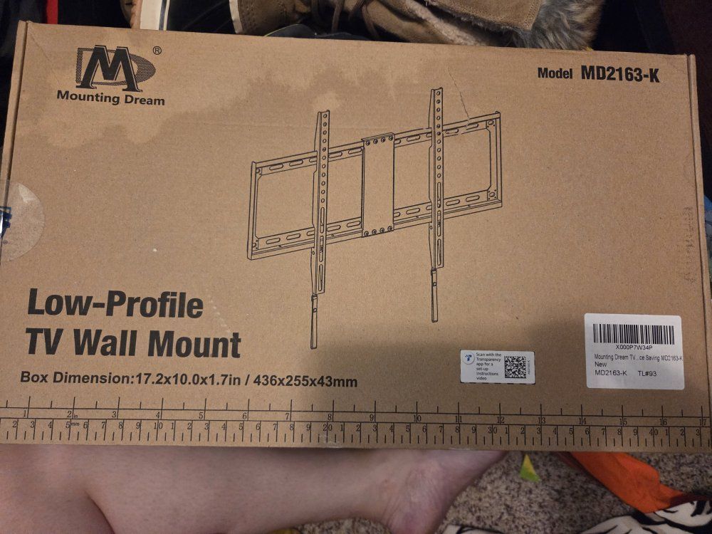Mounting Dream MD2163-K Low-Profile TV Wall Mount - Fits 100x100 to 600x400 VESA, New