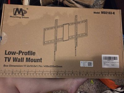 Mounting Dream MD2163-K Low-Profile TV Wall Mount - Fits 100x100 to 600x400 VESA, New