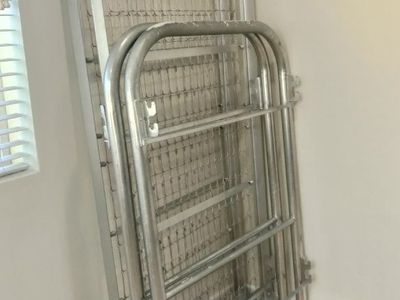 Bunk Bed Solid Metal Vintage Military Barracks Dual Twin Rack