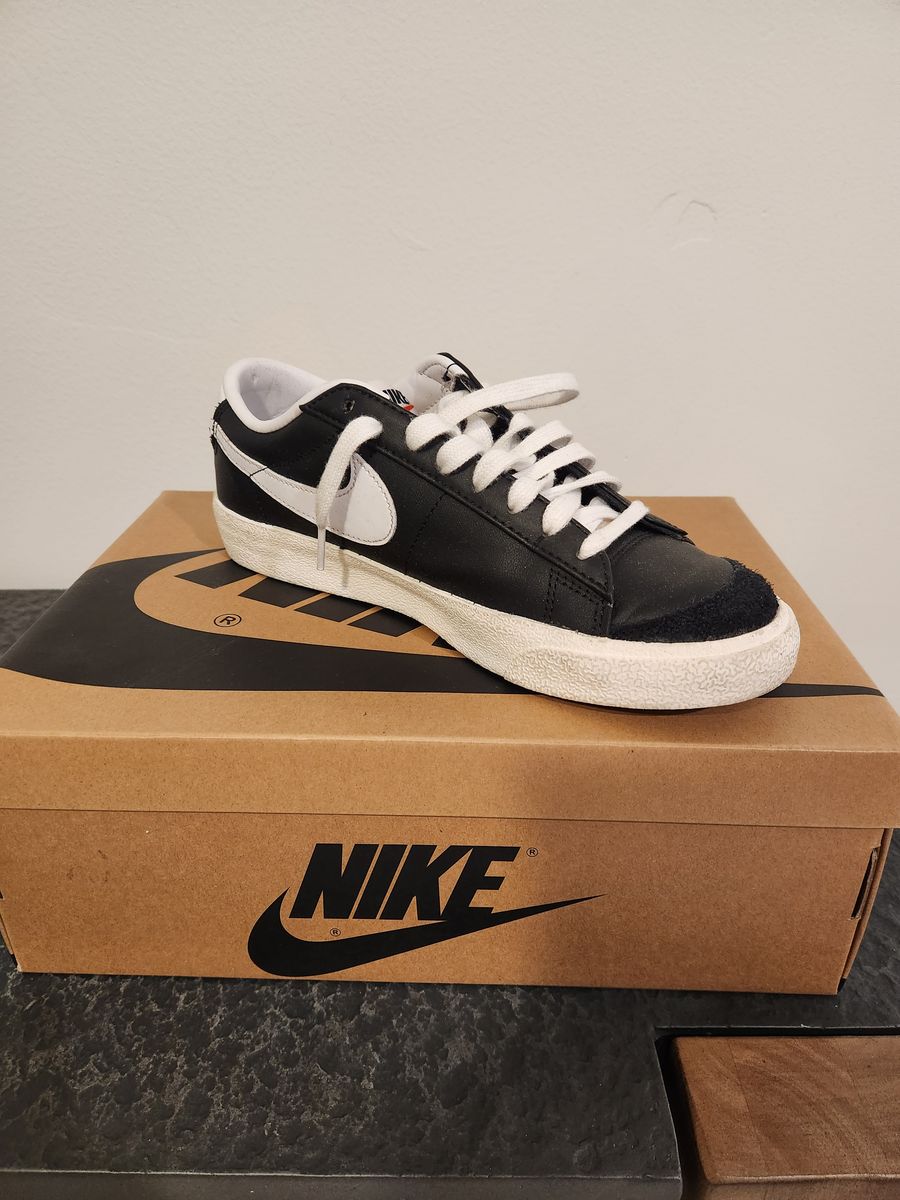 Nike Blazer Low '77 Vintage Black/White-Sail - 6.5 Women