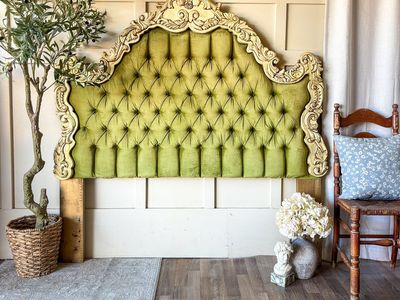 *FREE DELIVERY* Vintage Queen French Headboard