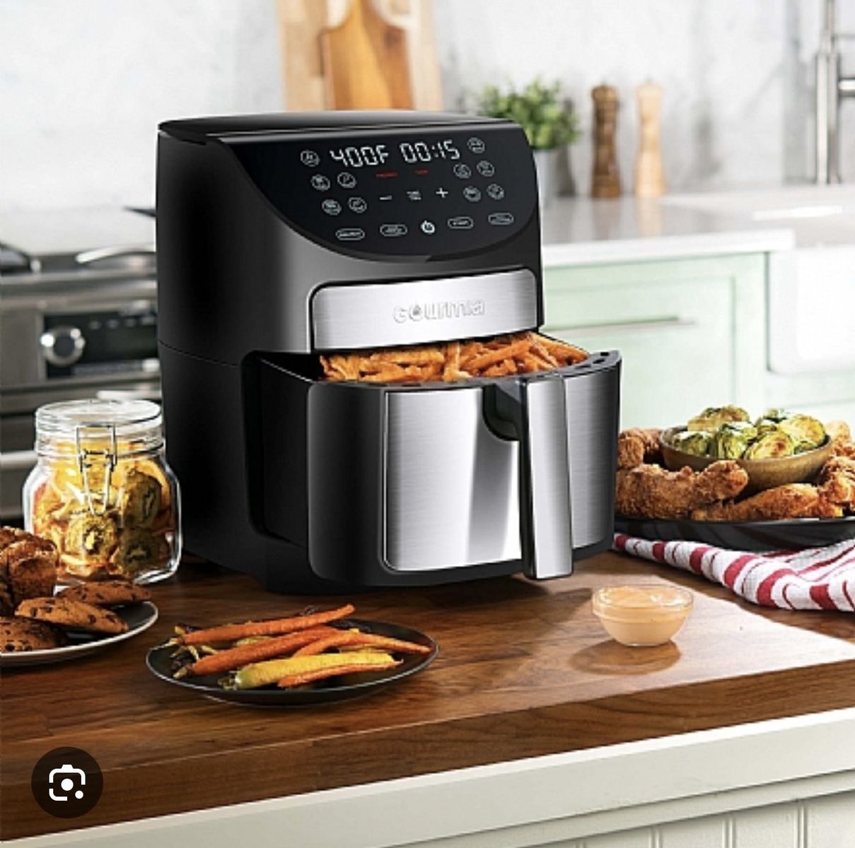 Gourmia 8qt Digital Air Fryer With FryForce 360