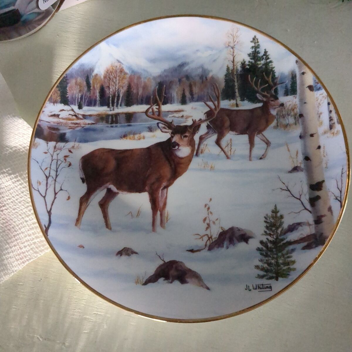 JL Whiting collectors plate