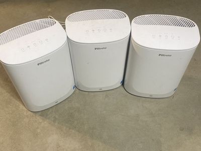 Filtrete FAP-C01-A2 Smart Air Purifier - White, Compact Design, 3-Pack
