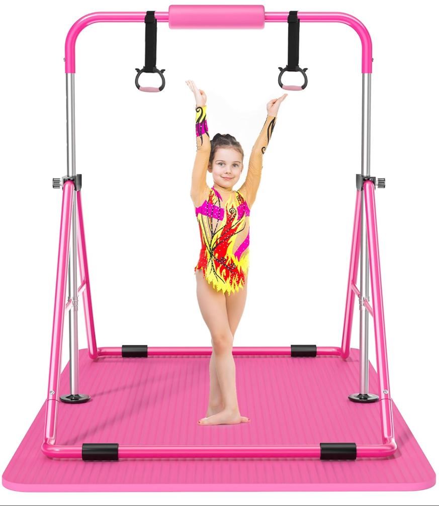 Safly Fun-Brand New Pink, Gymnastic Bar, Rings and Mat. Still In Box
