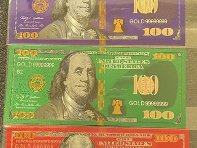 Colored $100 Bill Set