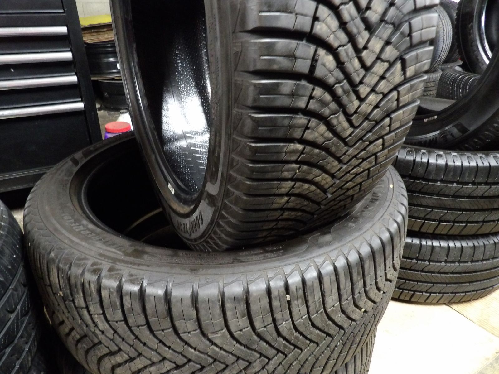 245/45R20 GOODYEAR WEATHER READY2 PAIR OF TWO USED TIRES