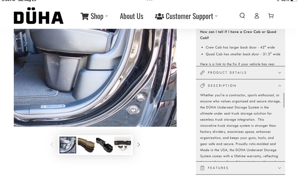 Ram 1500 Crew Cab Underseat Storage