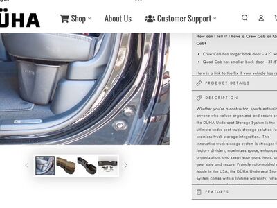 Ram 1500 Crew Cab Underseat Storage