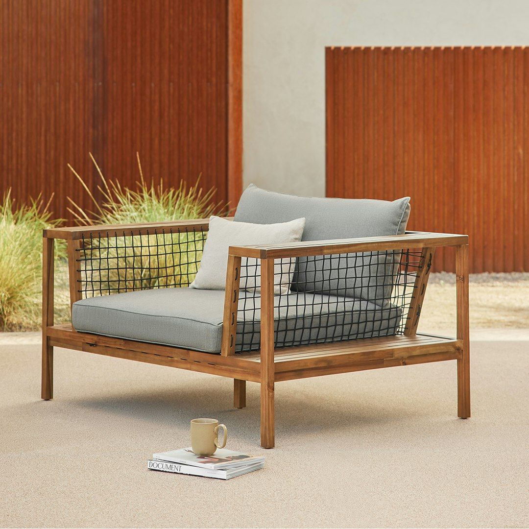 Outdoor Lounge Chair, Article Callais 55" - Like New!