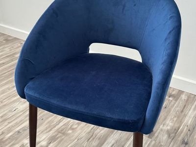 Blue Velvet Chair