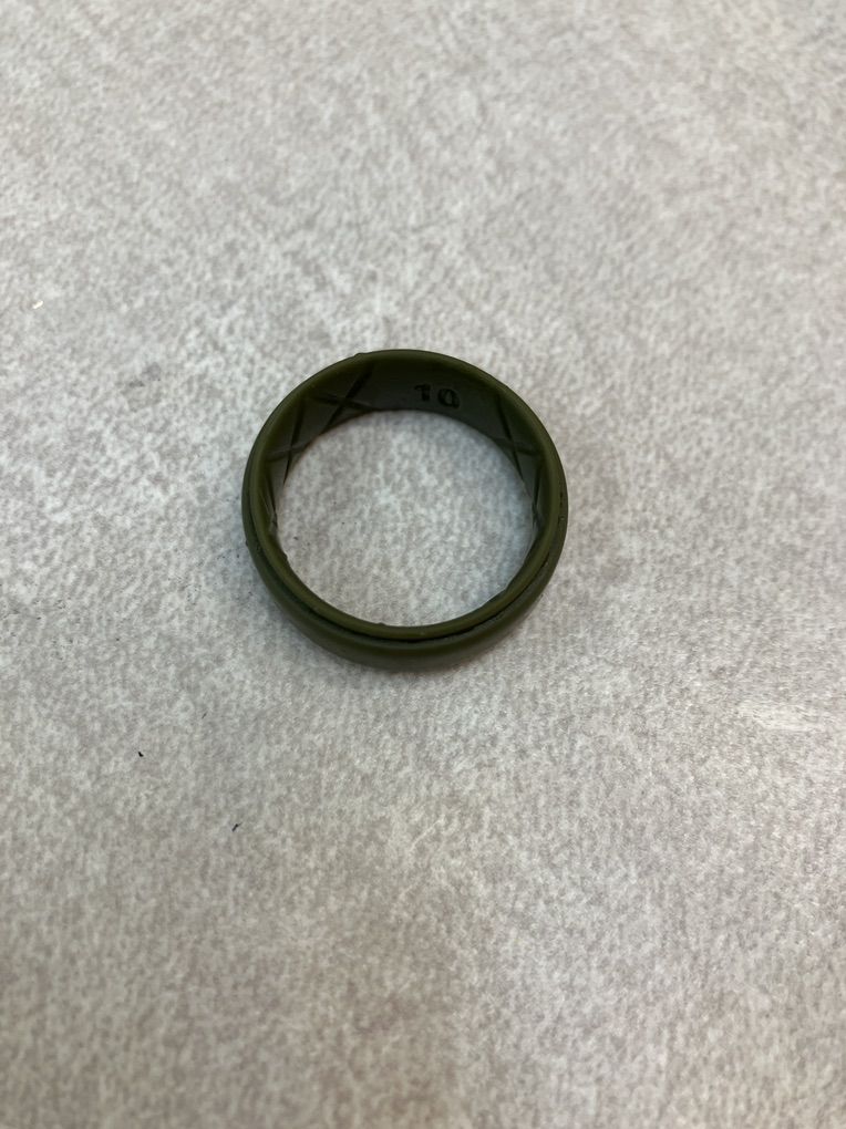 Mens Silicon Ring Originally Size 10, but Stretche