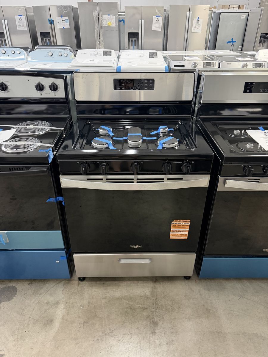 NEW WHIRLPOOL 24 INCH STAINLESS ELECTRIC RANGE
