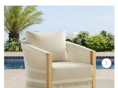 outdoor / indoor swivel arm chair