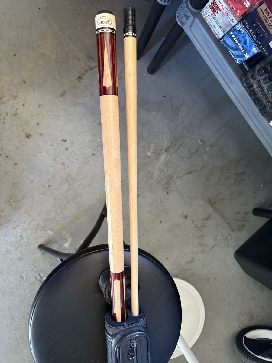 McDermott Dave Pearse Signature Pool Cue Stick with Soft Carrying Case