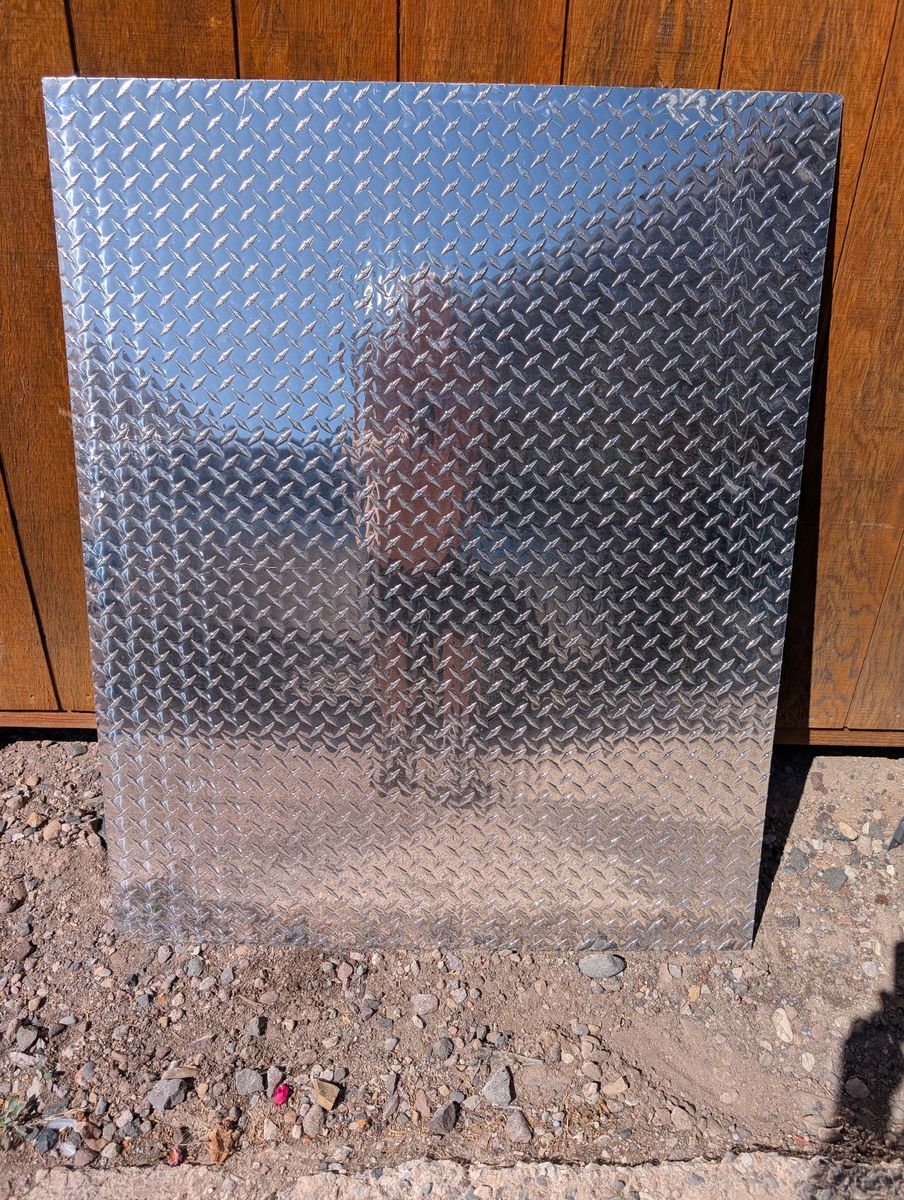 Chrome plated metal plate new