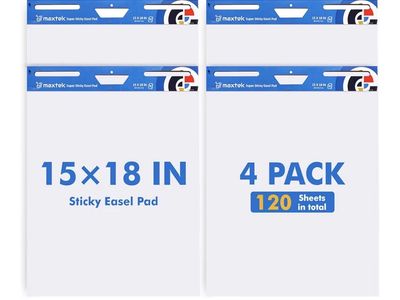 Chart Paper / Sticky / Easel 15x18 - 4 Pack