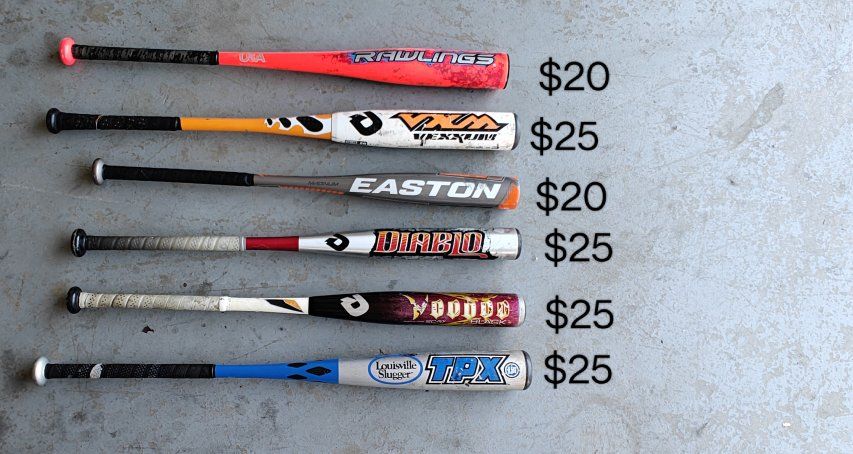 MISCELLANEOUS BASEBALL BATS