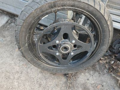 2016 Zero FX rear tire and rim