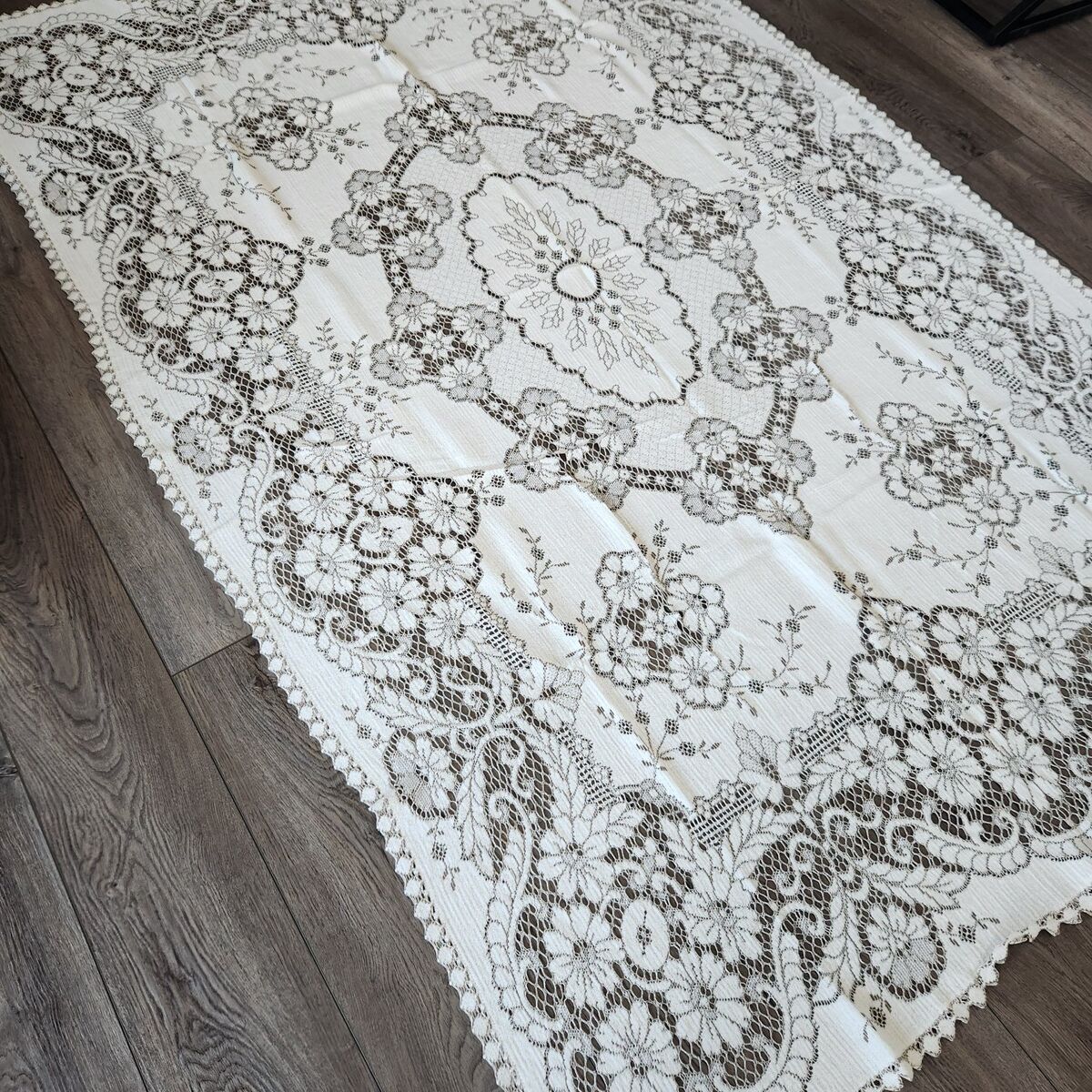 Vintage Lace Tablecloth from England