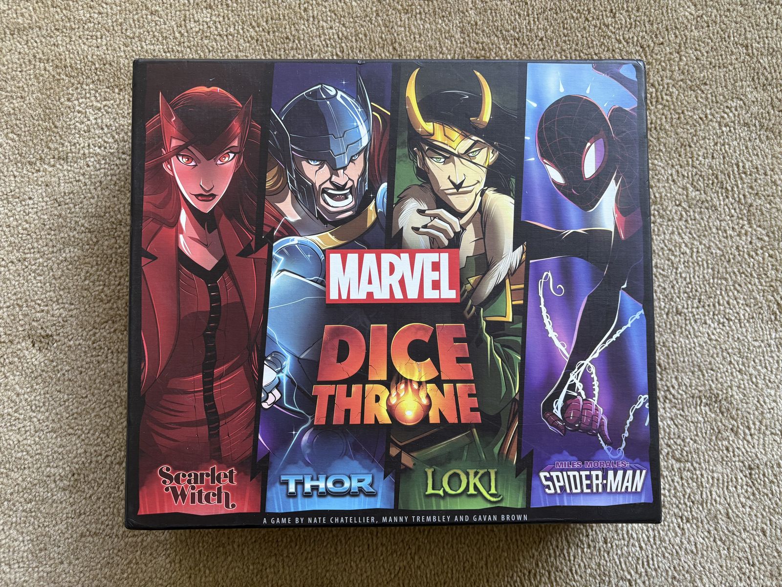 COMPLETE Marvel Dice Throne Game (Scarlet Witch, Thor, Loki, and Spider-Man)