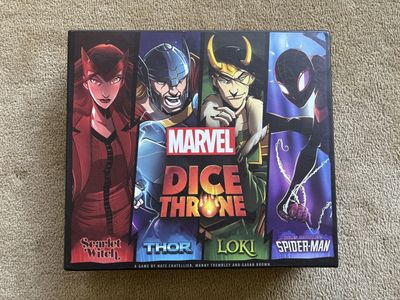 COMPLETE Marvel Dice Throne Game (Scarlet Witch, Thor, Loki, and Spider-Man)