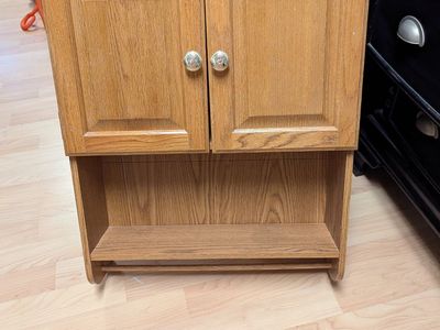 Wall Mounted Oak shelf unit