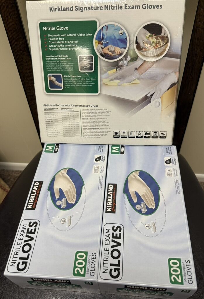 Nitrile Gloves, Medium & Large, 400 Count