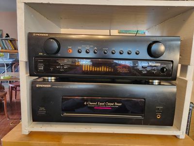 Older Pioneer receiver CX-4000, works great, 7.1 speaker modular system.