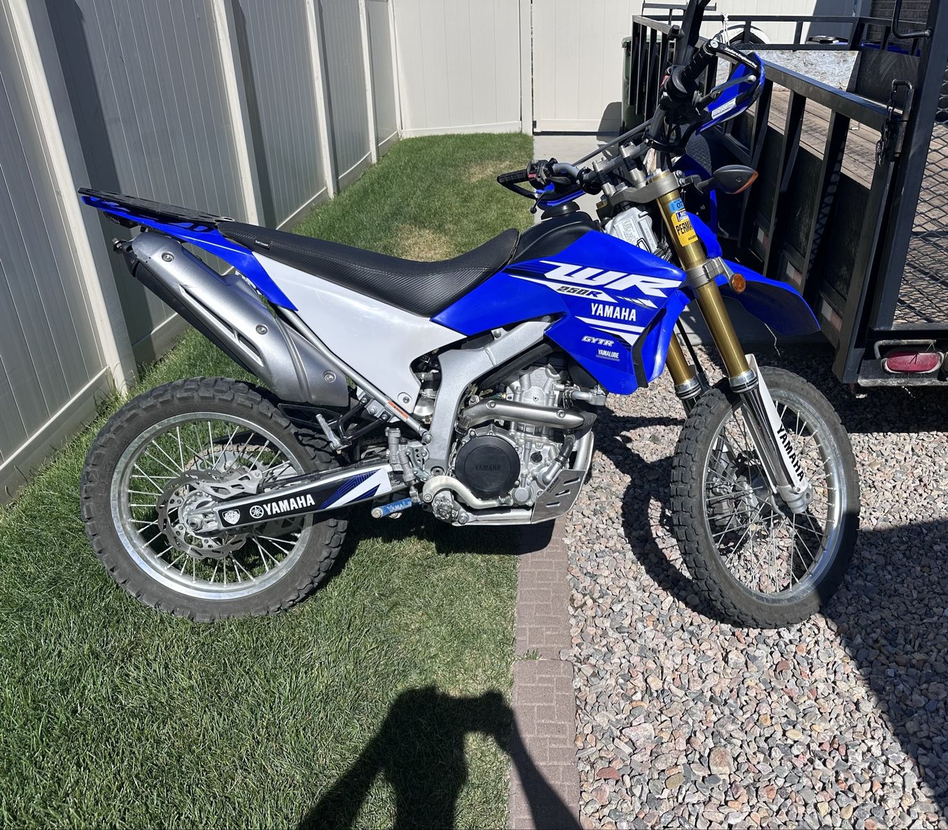 2019 Yamaha WR250R Dual Sport Motorcycle - Blue, GYTR Exhaust