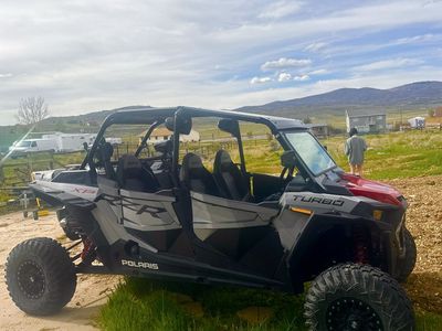 Polaris RZR XP Turbo 4-Seater Side-by-Side UTV - Grey/Red, must sell moving, priced to move quick! Runs great with low hours