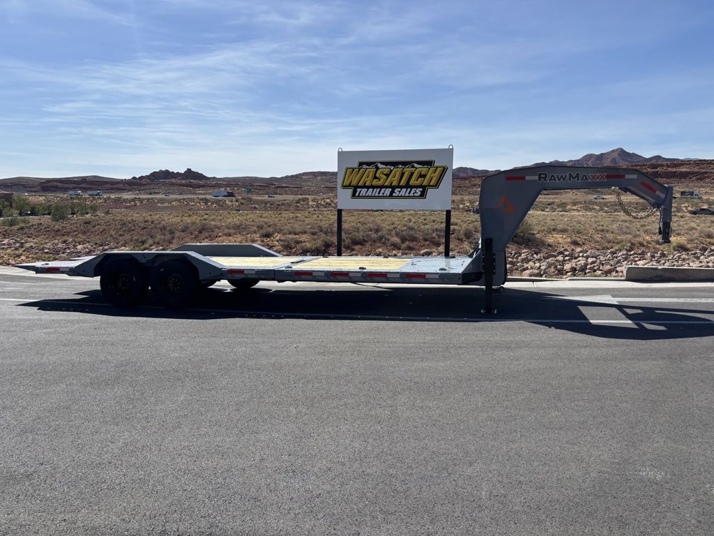 2026 RawMaxx 102''X26' Gooseneck Gravity Tilt Flat