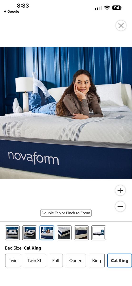 Novaform 14” ComfortGrande Advanced Gel Memory Foam Mattress